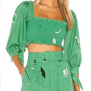 Capulet size xsmall Garcia smocked crop top